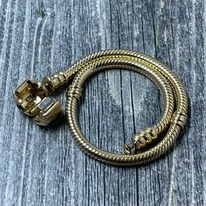 Pandora 14k solid gold charm bracelet